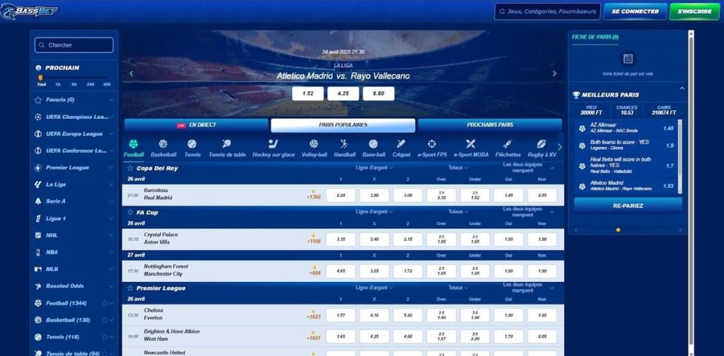 Bassbet Casino paris en ligne