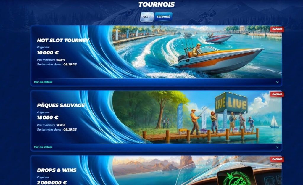 Bassbet Casino tournois
